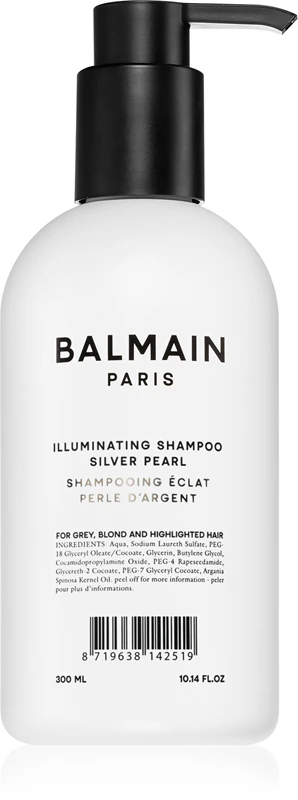 Shampoo iluminador Balmain Hair Couture Silver Pearl para loiros