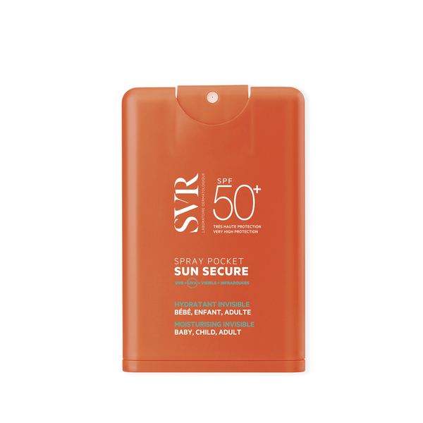 Protector solar hidratante en spray de bolsillo SVR SUN SECURE SPF50+ 20 ml