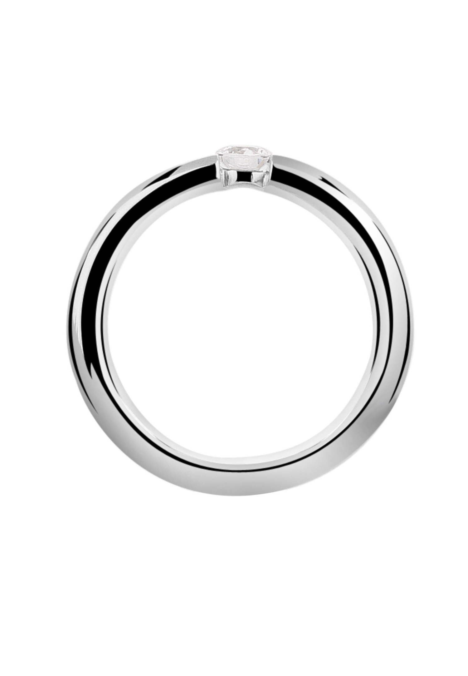 Nenalina Femmes Bague de fiançailles élégante avec des cristaux zirconium en argent sterling 925