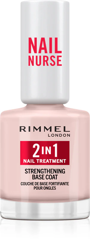 Base para unhas 2 em 1 Rimmel Nail Nurse com efeito fortalecedor