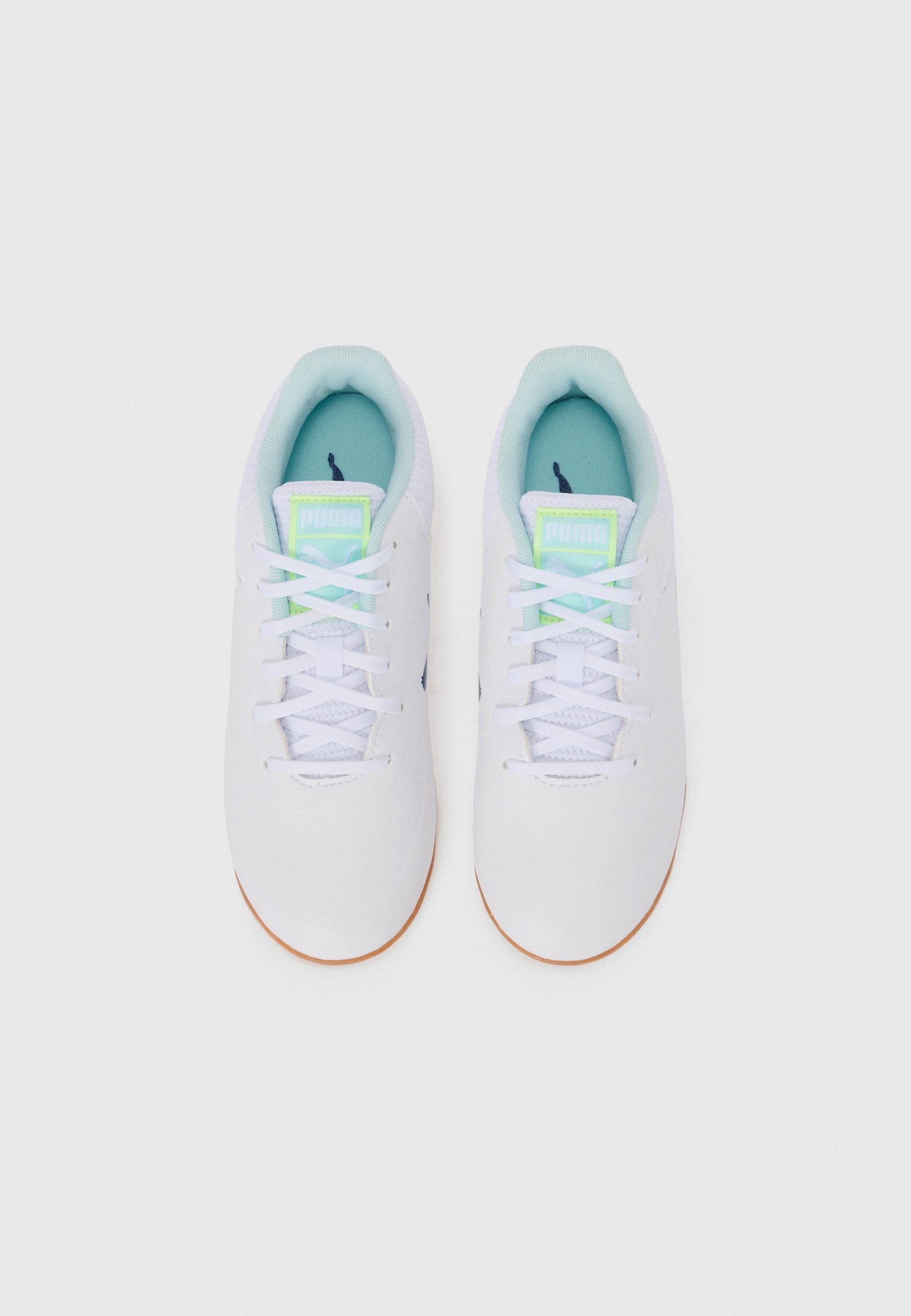Puma TRUCO III UNISEX - Zaalvoetbalschoenen - wit/aqua fizzy light