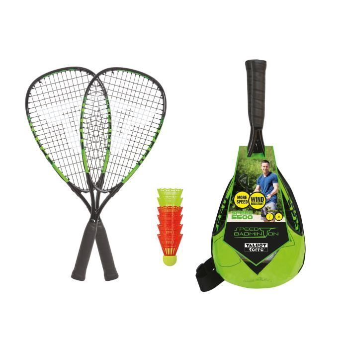 TALBOT TORRO Speed 5500 Badminton Racket - Aluminum - 56.5 cm long - 17.3 mm frame profile - 170 g - Durable string