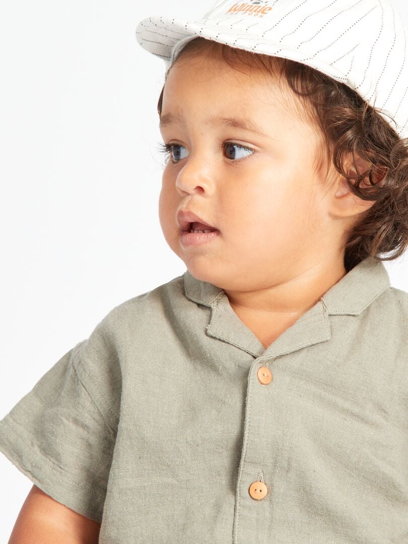 Camisa de manga curta - cinza