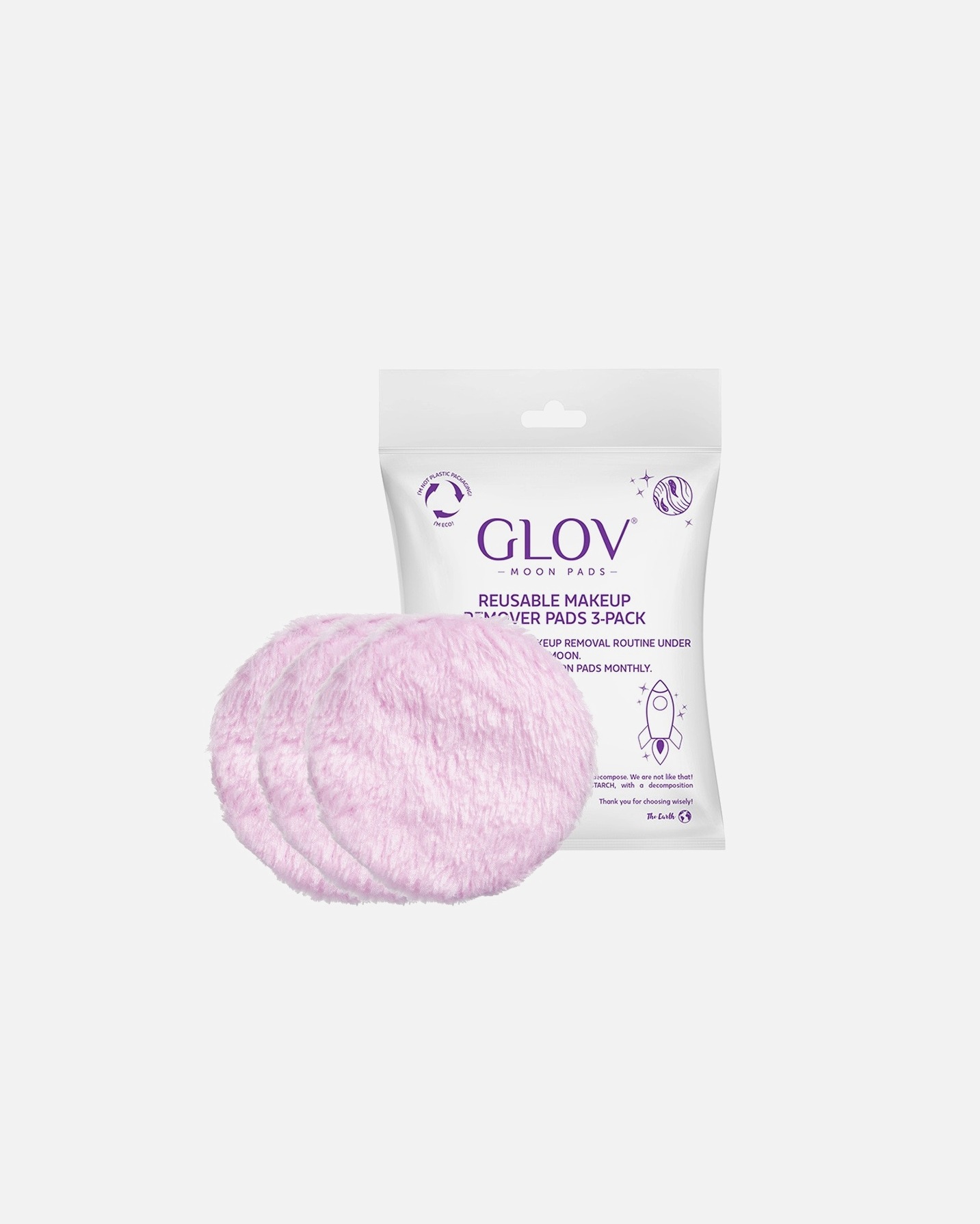 GLOV Moon Pads valomosios servetėlės, 3 vnt. pakuotė – 3 vnt.