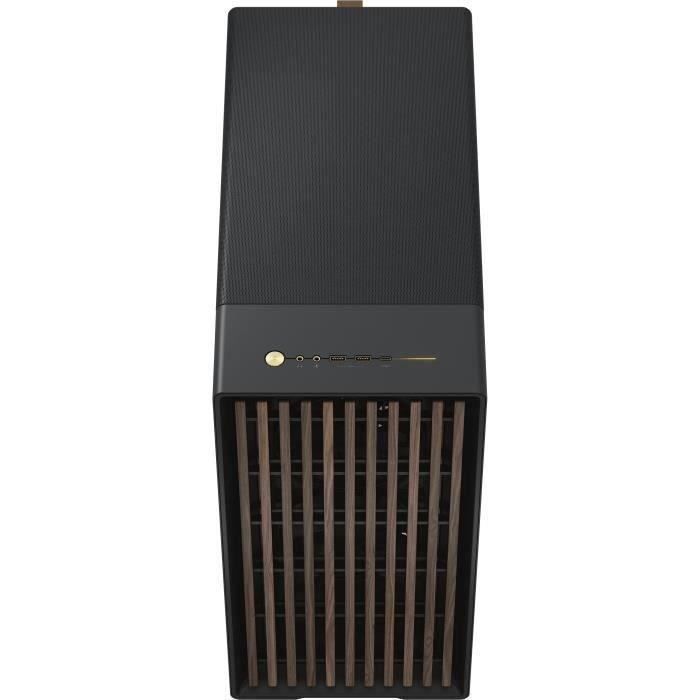 PC-Gehäuse – FRACTAL DESIGN – North XL Charcoal Black TG Dark – FD-C-NOR1X-02 – E-ATX – Elegantes Design aus Holz und Aluminium