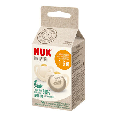 Nuk Latex For Nature dude 0-6m 2 komada 2 komada