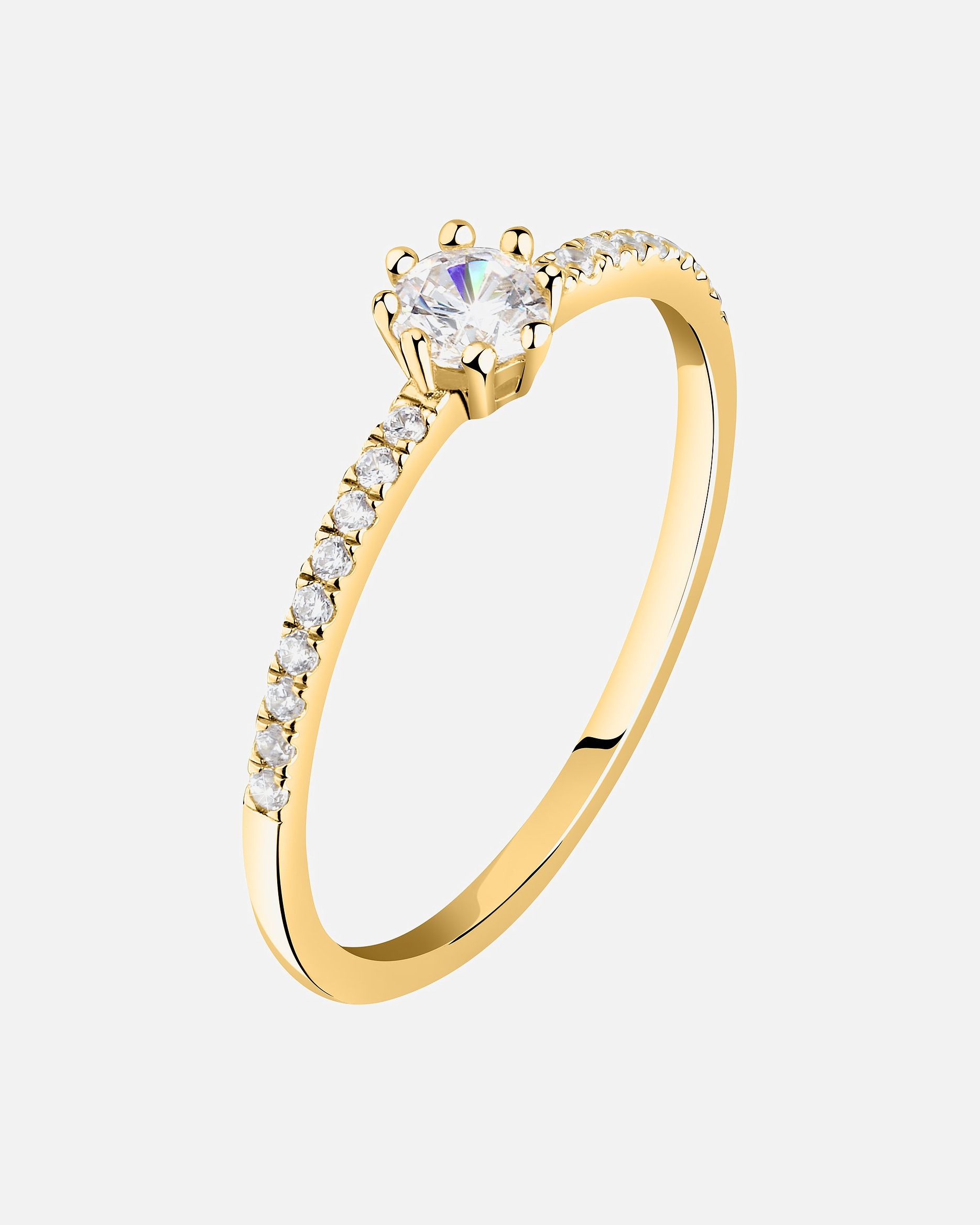 Live Diamond Bagues or jaune