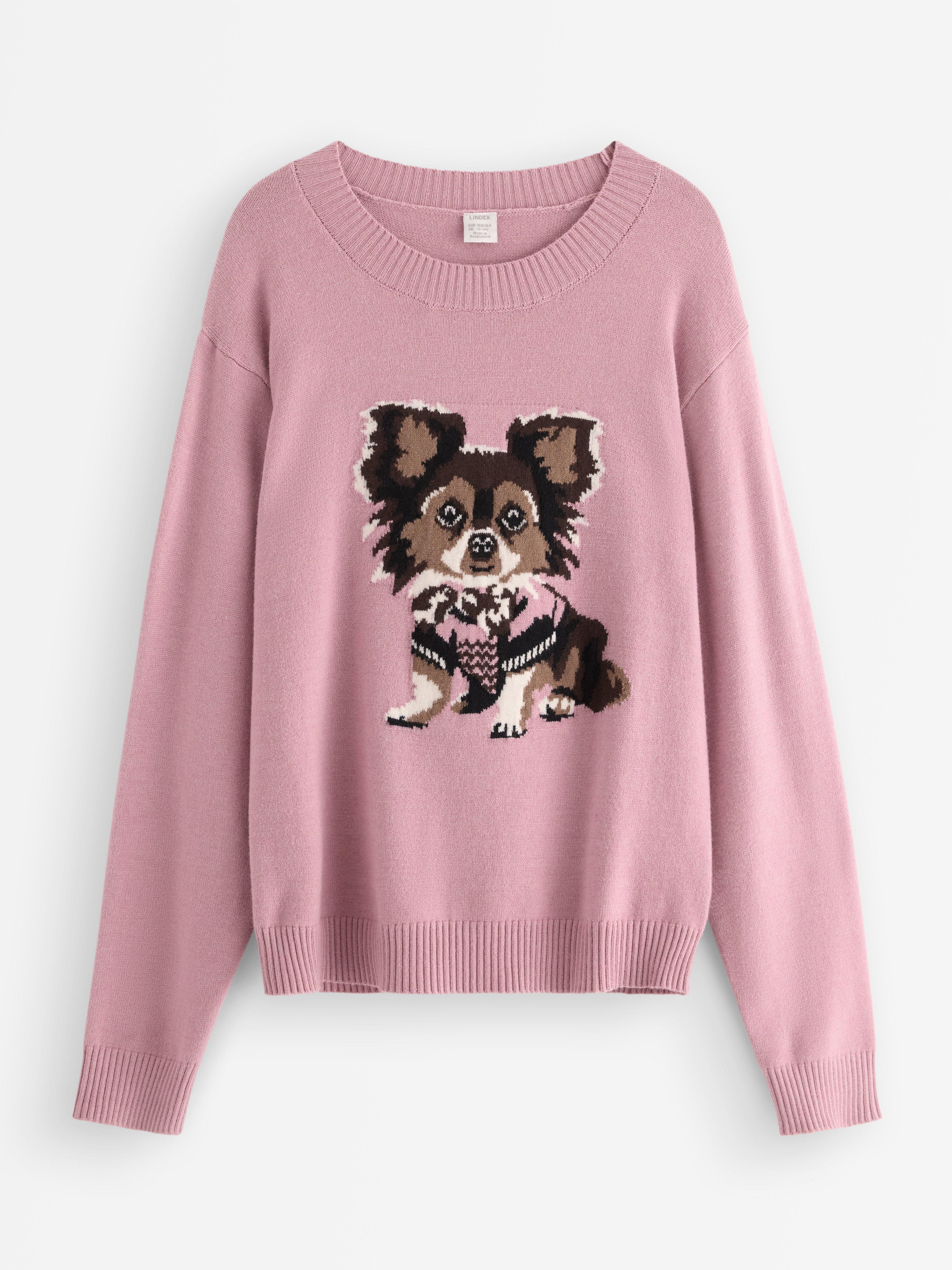 Strikket genser Dusty Lilac