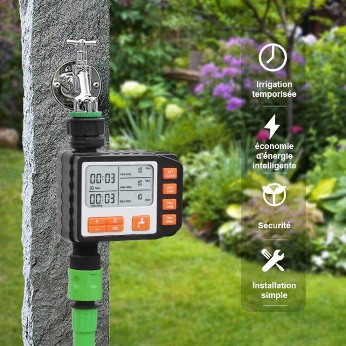 Irrigatieprogrammeur, bewateringstimer, programmeerbare digitale tuinkraan, automatische slangkraantimer