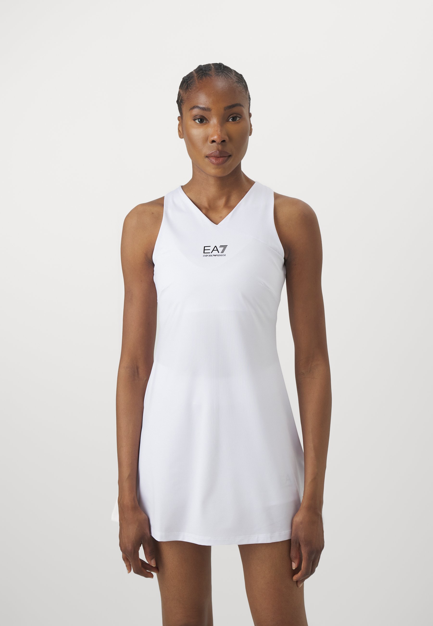 EA7 Emporio Armani TENNIS PRO CLASSIC DRESS - Abito sportivo - bianco