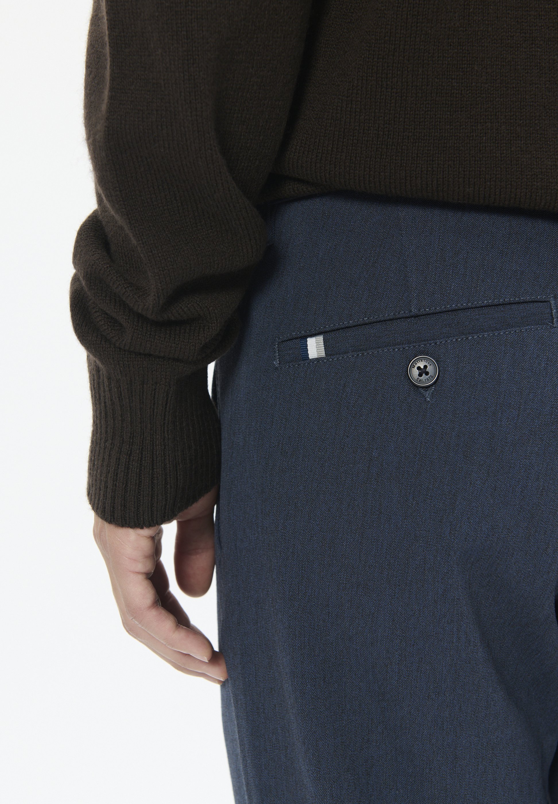 Chinos Matinique - bleu Oxford chiné