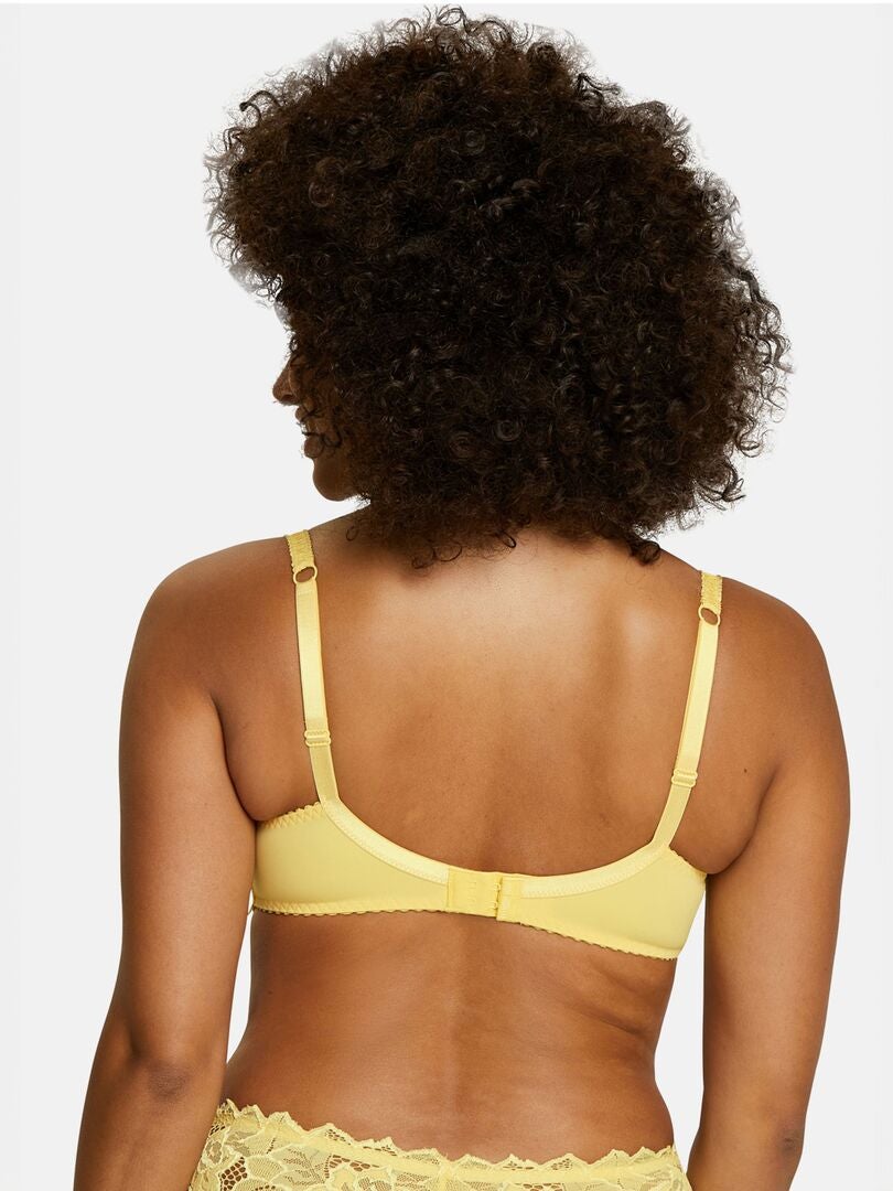 Sutiã Volumizador de Renda 'Sans Complexe' - AMARELO