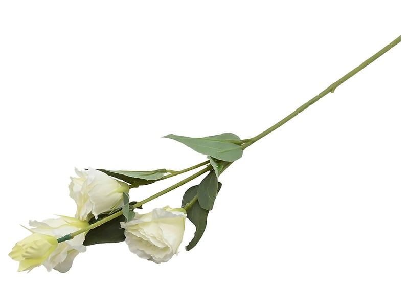Sztuczny kwiat Eustoma 70 cm biała