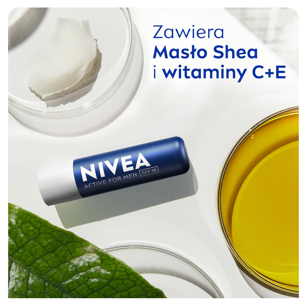 Nivea zaščitni balzam za ustnice za moške 4,8 g Actice Care