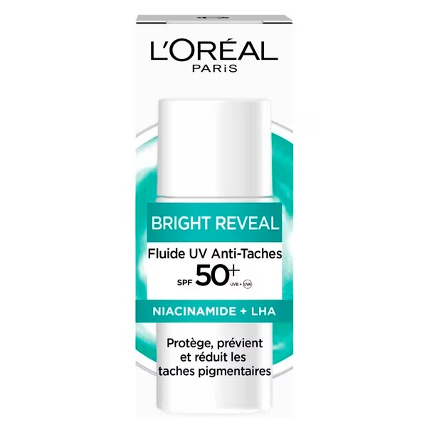 L'Oréal Paris Bright Reveal vlažilni fluid za temne madeže SPF50+, 50 ml