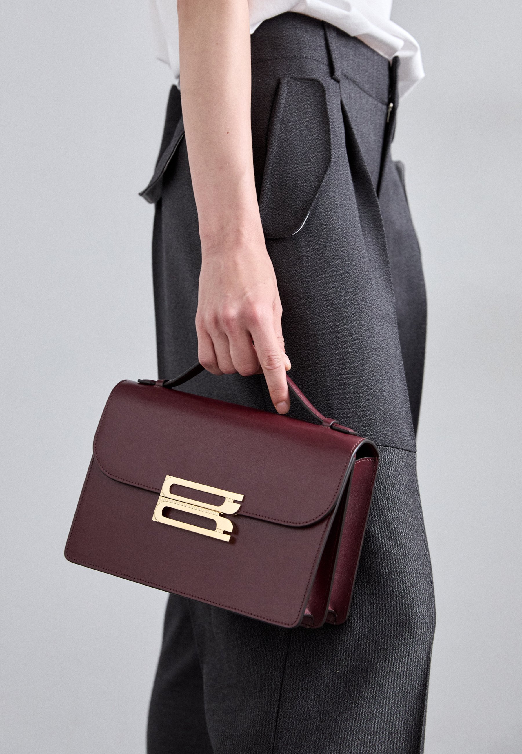Victoria Beckham DORIAN TAS - Handtas - bordeauxrood