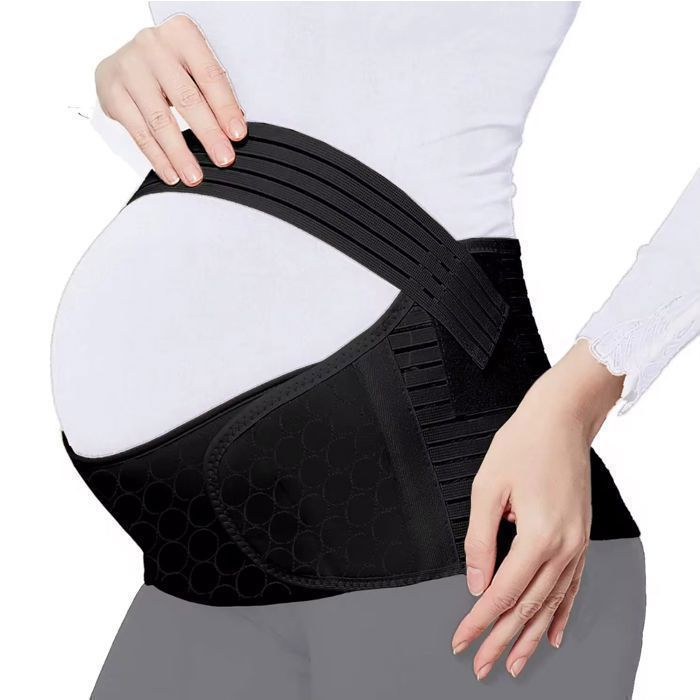 Cintura di supporto lombare regolabile taglia XXL – Tessuto in neoprene traspirante, tasche per telefono/chiavi, chiusura regolabile