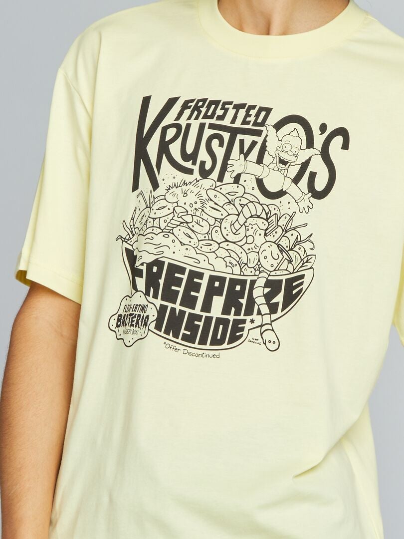 'Simpson'-T-shirt - GEEL
