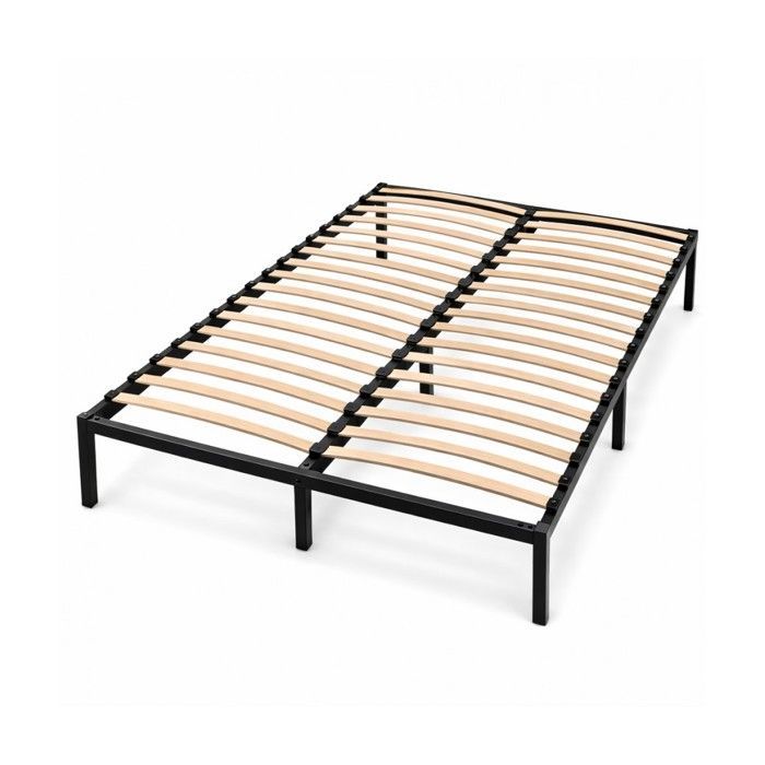 Base letto a doghe in metallo rinforzato 140x190 cm - Fornita in kit