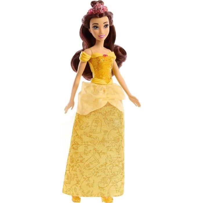 Wunderschöne Puppe, 29 cm, Mattel Disney Prinzessinnenpuppe mit Kleid und Accessoires HLW11