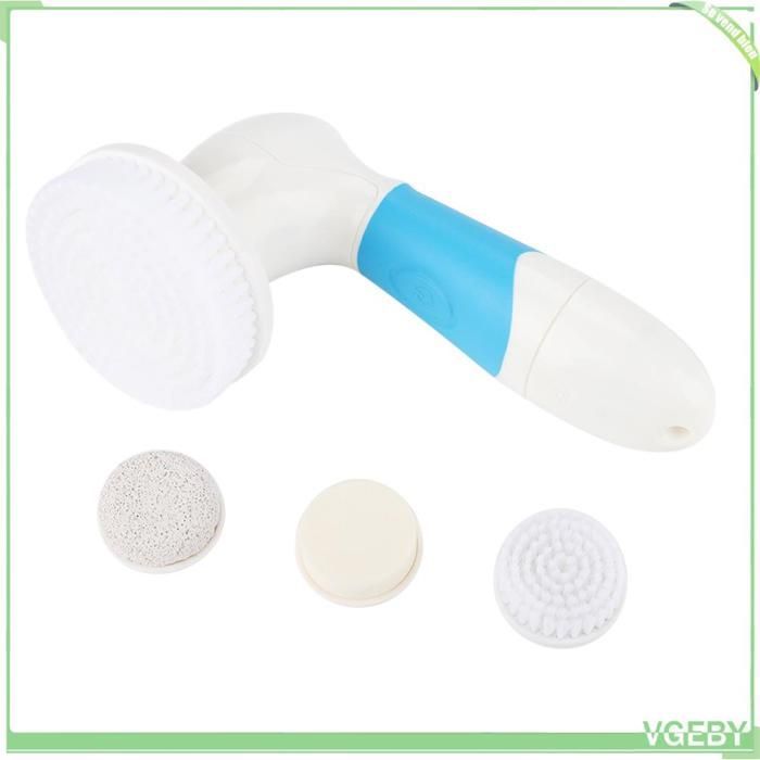 Brosse électrique pour le visage - FAFEICY - 4 en 1 - Étanche - Sans fil (pile AA) - 4 têtes