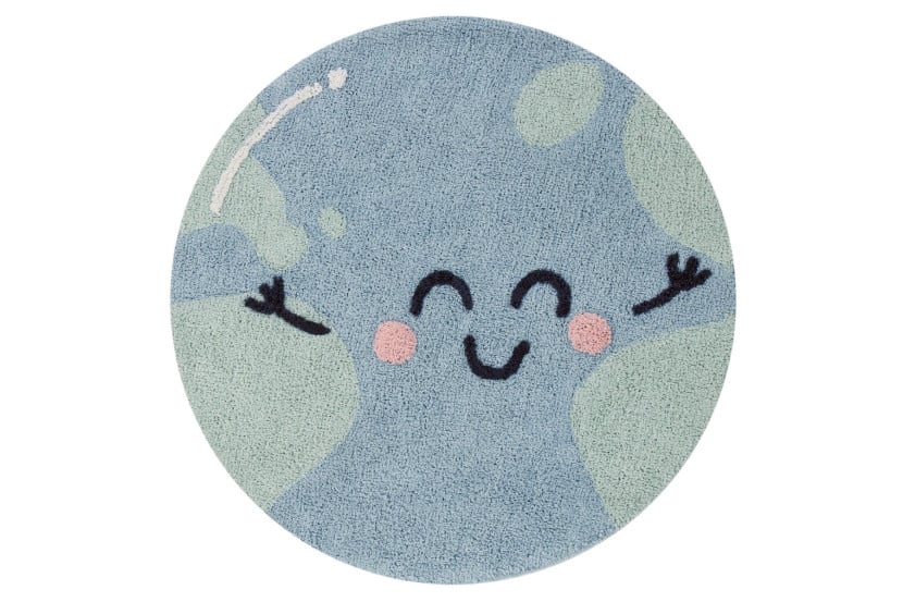 Dywan dziecięcy BIG BIG WORLD 100x100 niebieski