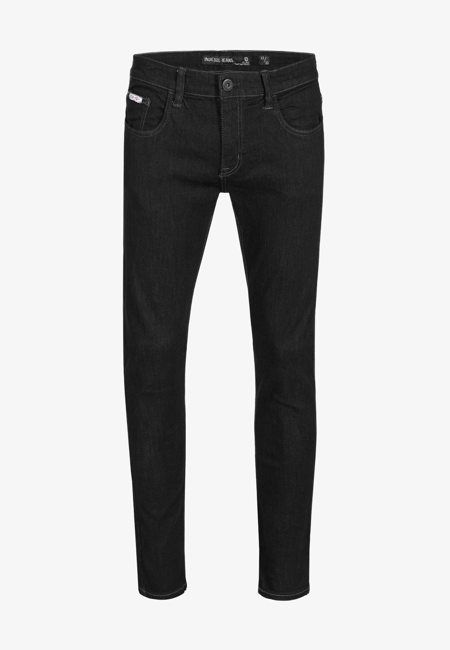 INDICODE JEANS STRETCH - Rechte jeans - ultrazwart