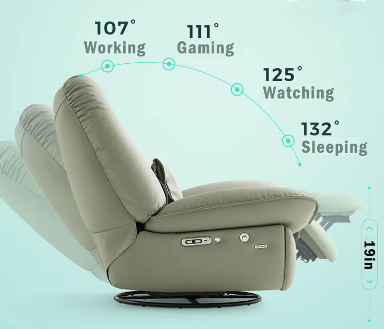 Stor kampanj endast $49.99 Röststyrd smart fåtölj Smart elektrisk soffa