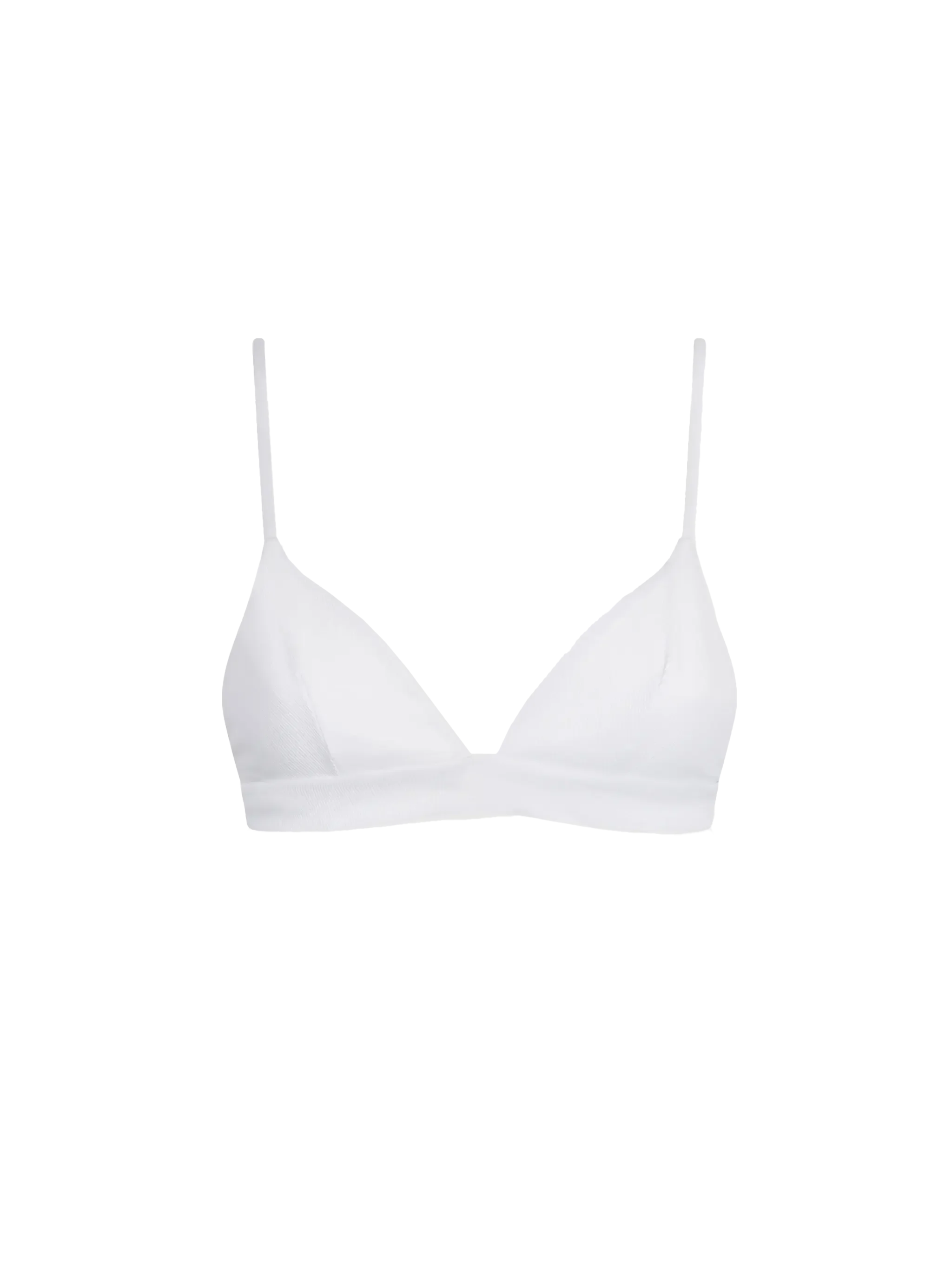 Haut triangle côtelé blanc