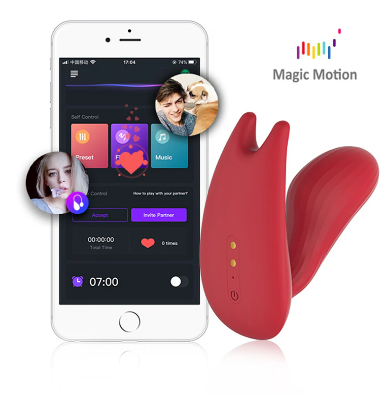 Vibrador de motor duplo Magic Motion UMI Smart Wearable