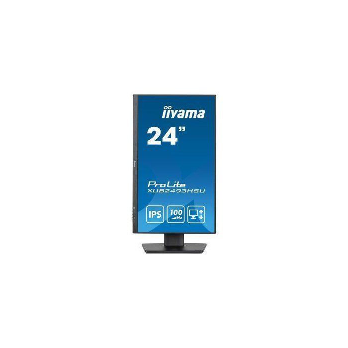 PC-Monitor – IIYAMA – 23,8 Zoll – Full HD – 100 Hz – IPS-Panel – 1 ms – Verstellbarer Standfuß + Pivot – Prolite XUB2493HSU-B7