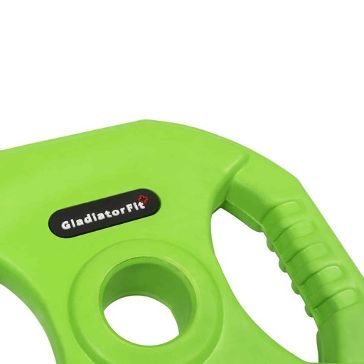  Gladiatorfit Pump Gewichtsschijf met rubberen coating en handgrepen Ø 31 mm