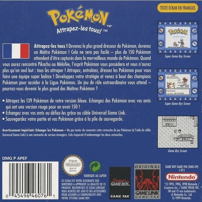 Game Boy Pokémon Blu