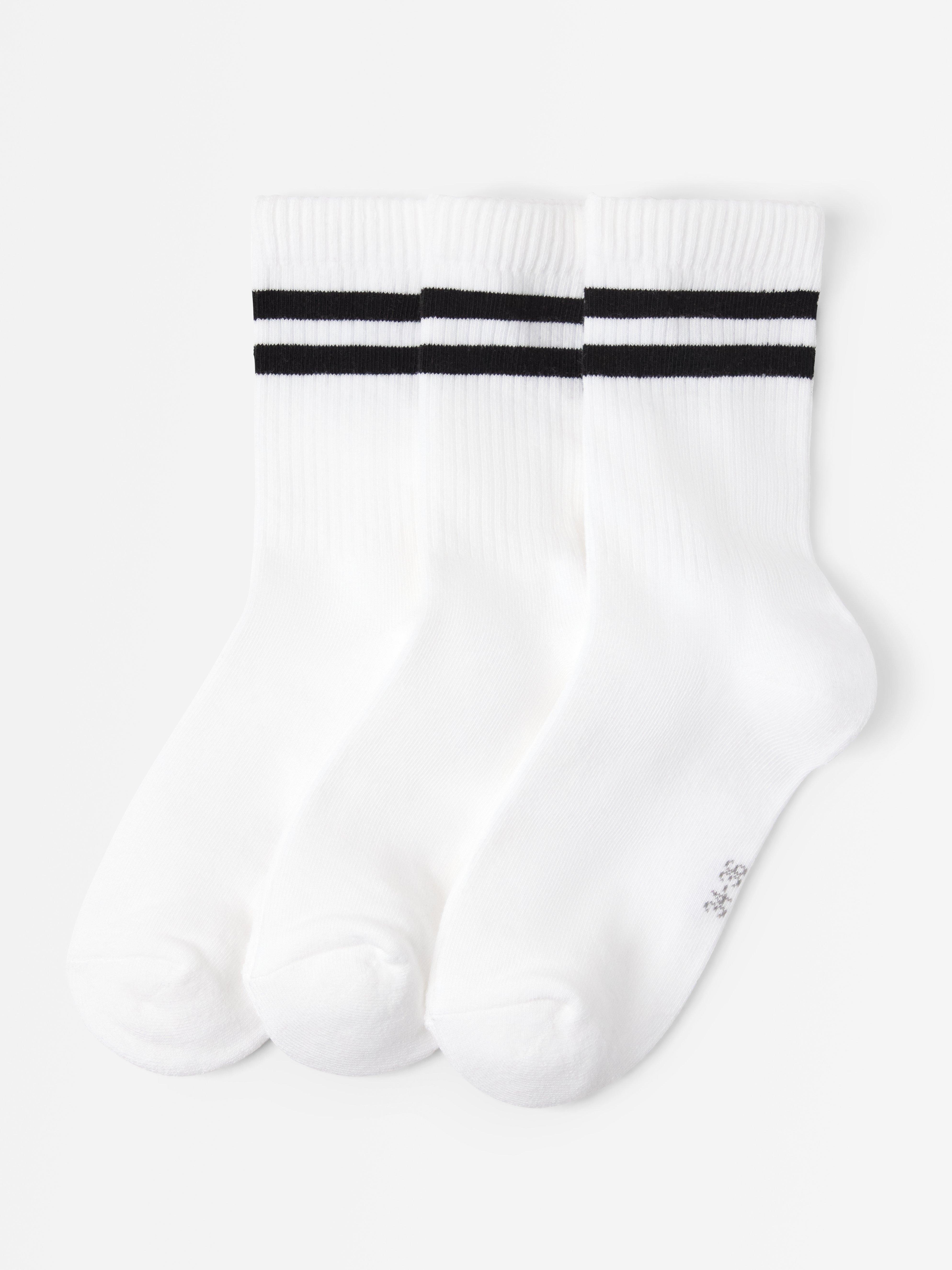 Lot de 3 paires de chaussettes blanches