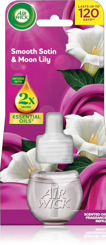Refil para Difusor Elétrico de Óleos Essenciais Air Wick Smooth Satin e Moon Lily