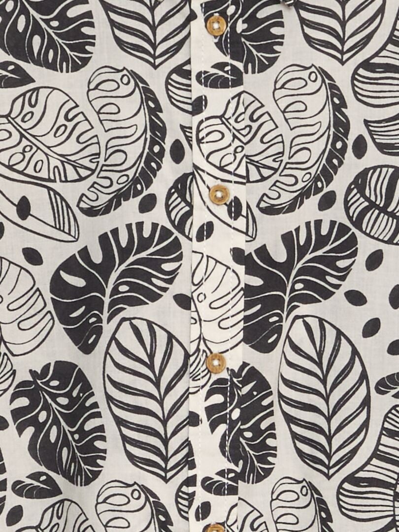 Shirt met korte mouwen en print - WIT