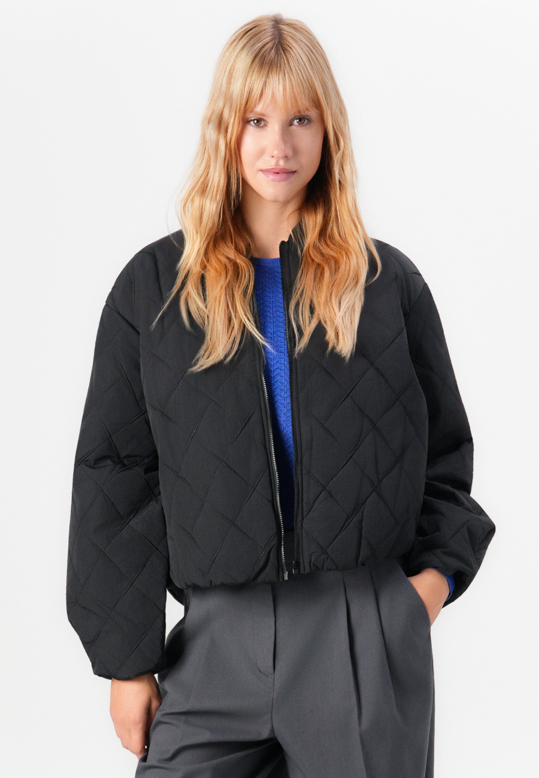 Vero Moda VMROBBIE GEWATTEERDE JAS - Lichte jas - zwart