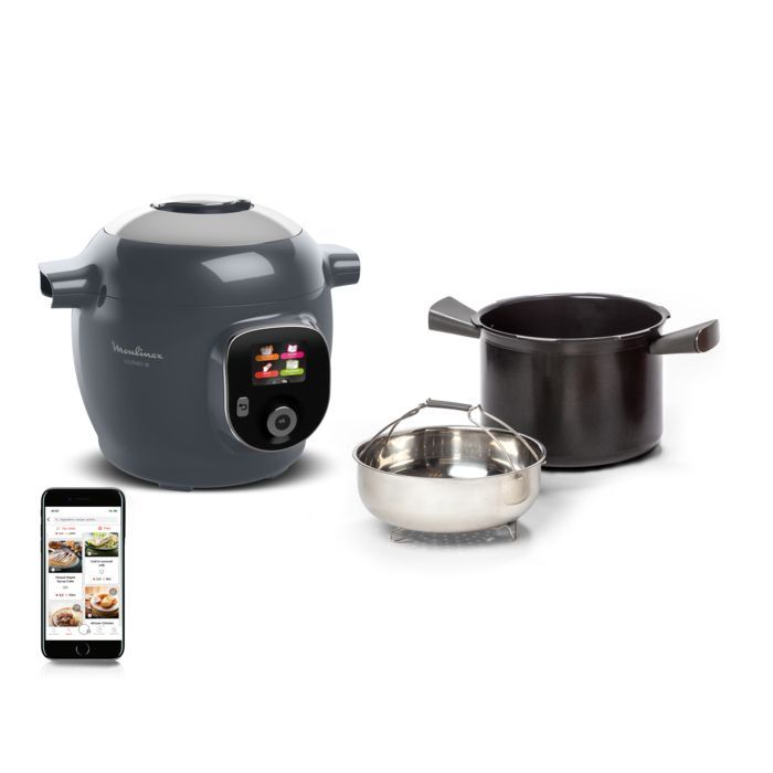 Moulinex Cookeo, Multicooker, 150 ricette, Veloce, 6 L, 6 persone, Java Pepper Grey, CE851HF0