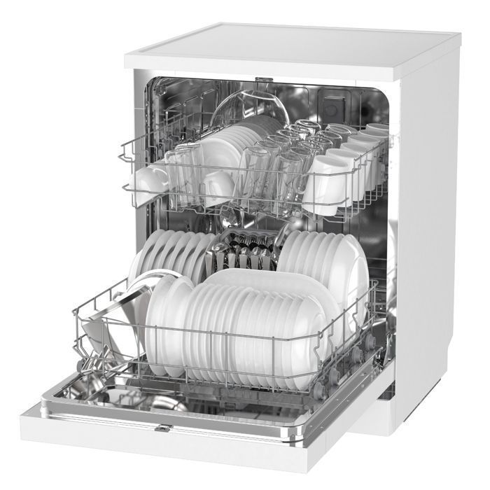 GEDTECH - Lavastoviglie a libera installazione bianca, 14 coperti, GLV1446WH - Avvio ritardato - Eco - Rapido - 46 dB