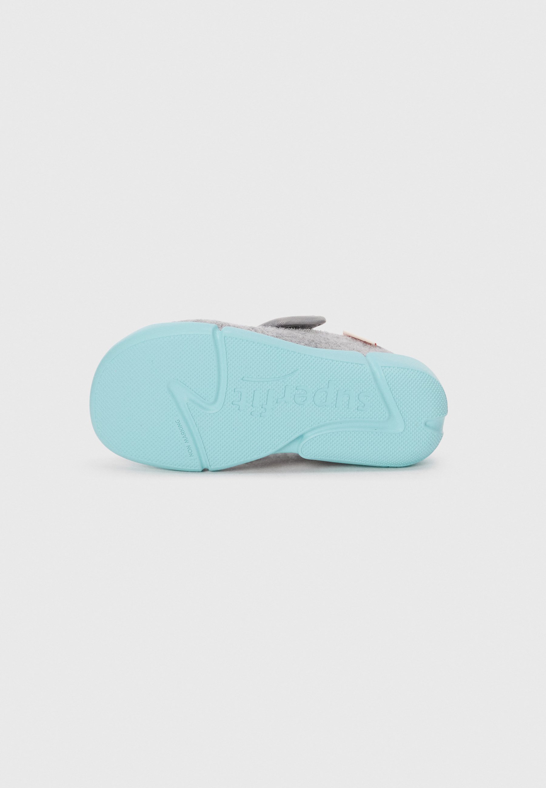 Superfit VENTI BAREFOOT UNISEX - Slippers - grijs/lichtgroen