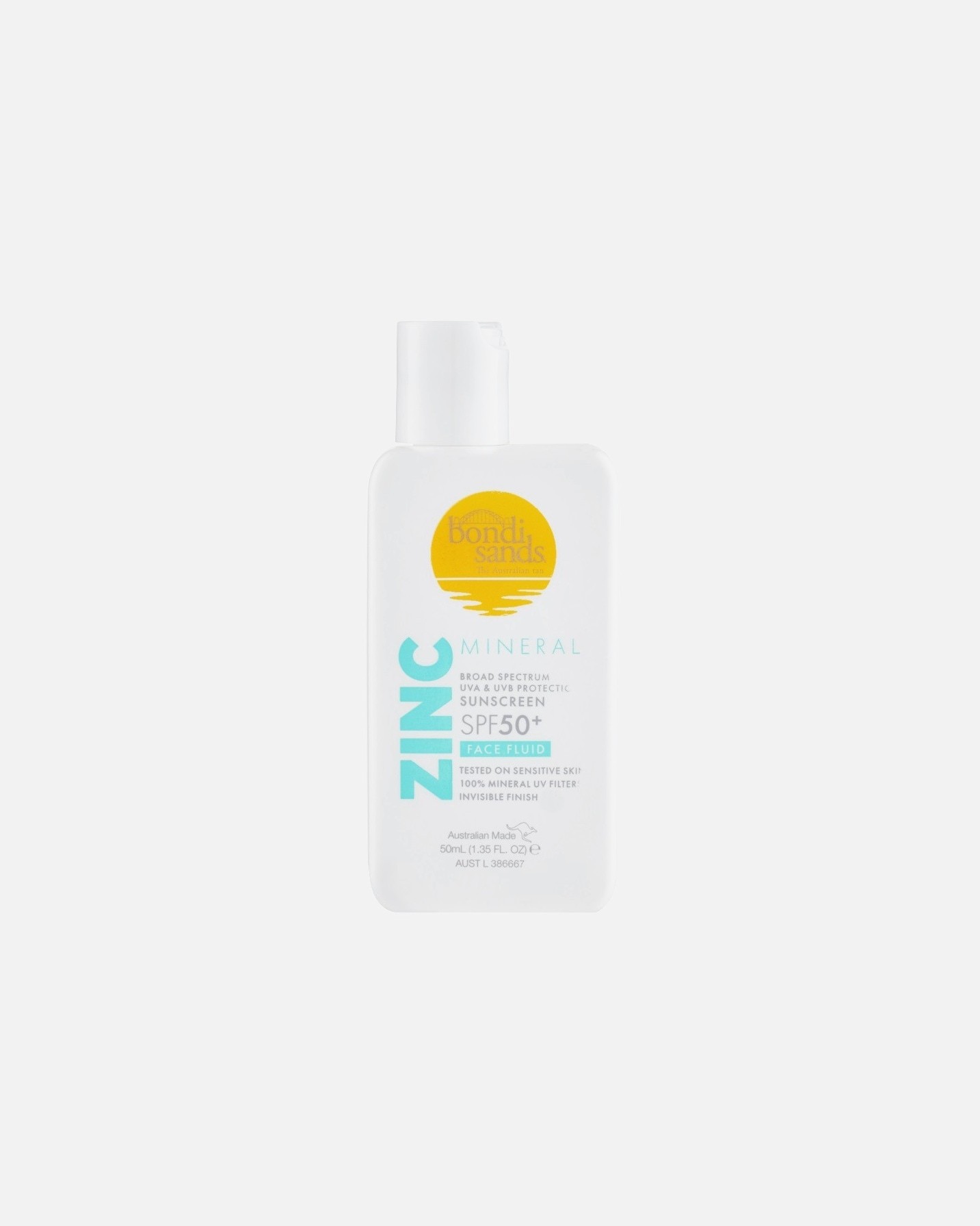 Bondi Sands saules aizsargkrēms, sejas fluīds ar cinka minerāliem, SPF 50 – 50 ml