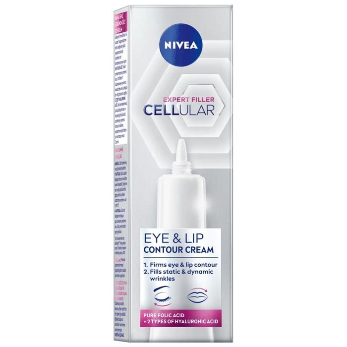 NIVEA CELLULAR Expert Filler Trattamento Contorno Occhi e Labbra - Crema Idratante - Anti-età - 15 ml