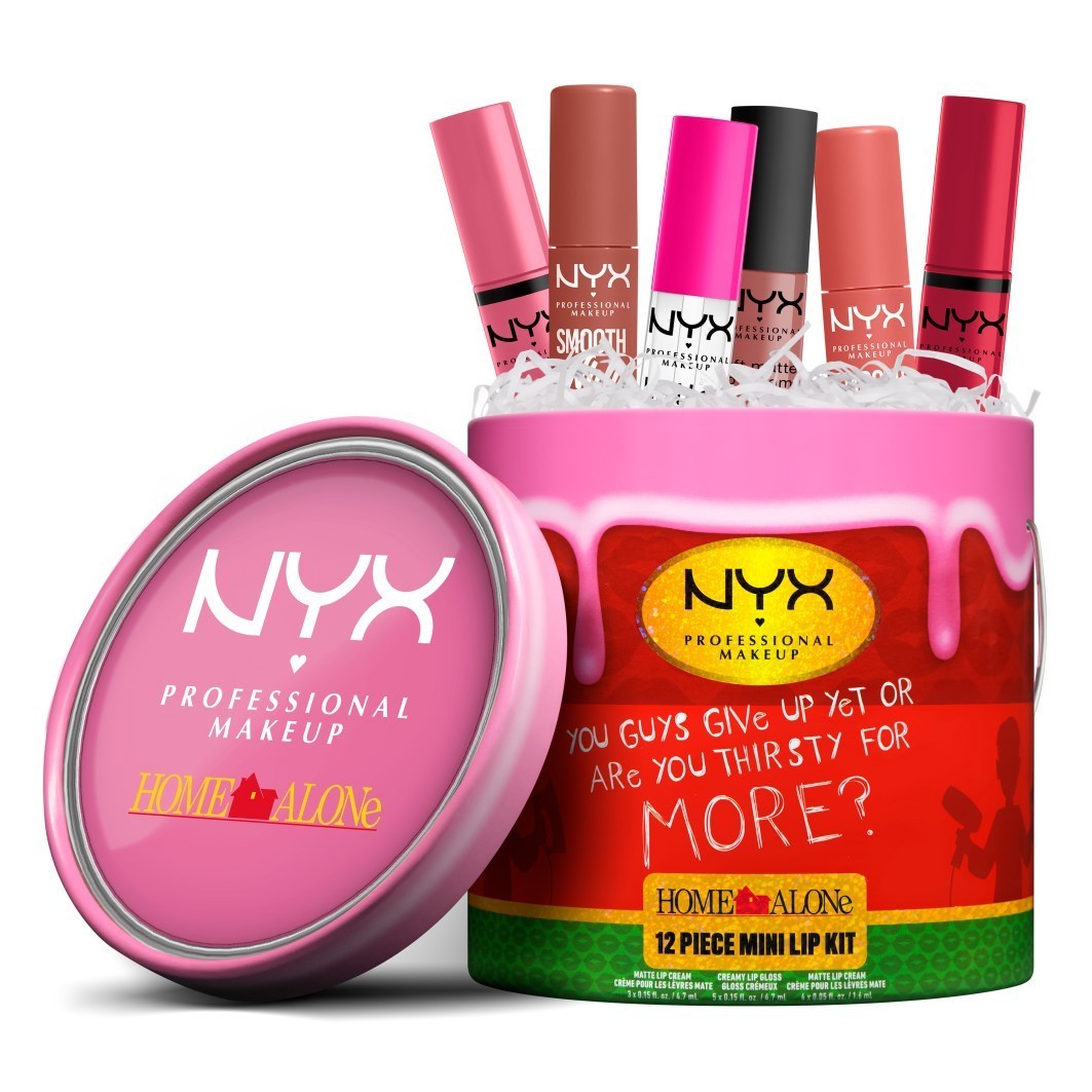 NYX Professional Makeup set za šminkanje, praznična kolekcija Home Alone, mini set za usne - 1 komad