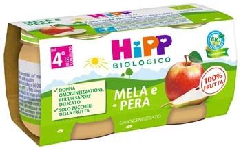 HIPP Apfel-Birnen-Homogenisiert 2x80 g 100% Frucht
