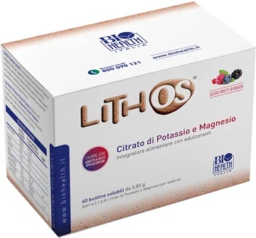 LITHOS Complément alimentaire Lithos aux baies, citrate de potassium et magnésium, 60 sachets