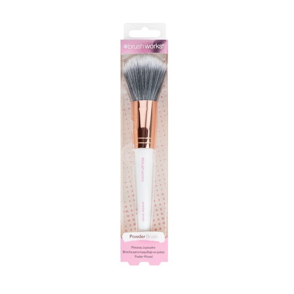 Brushworks witte en gouden poederkwast
