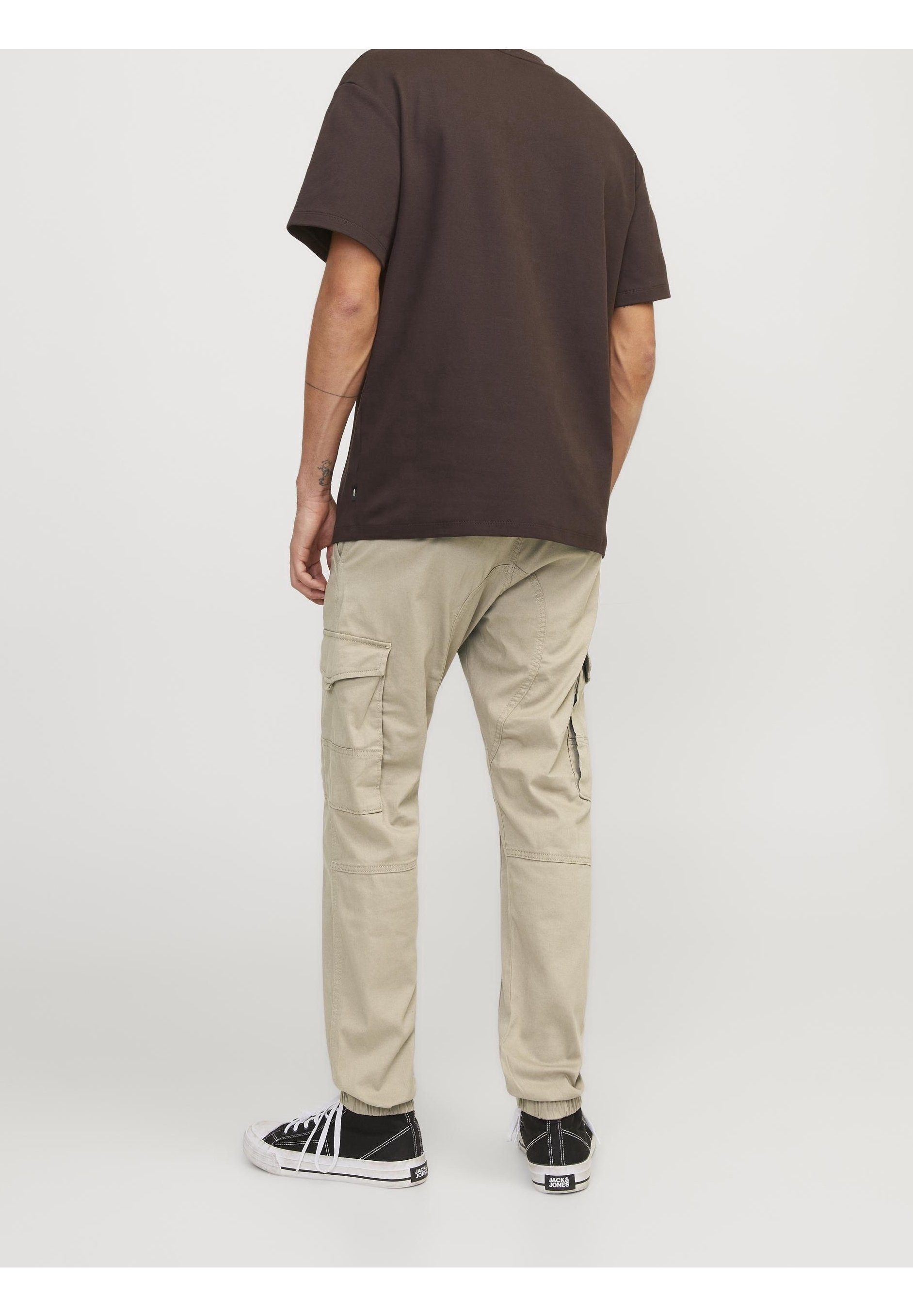 Jack & Jones cargobroek - donkergrijs