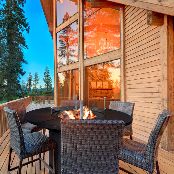 Ambiance pyöreä tulisijapöytä, kaasu