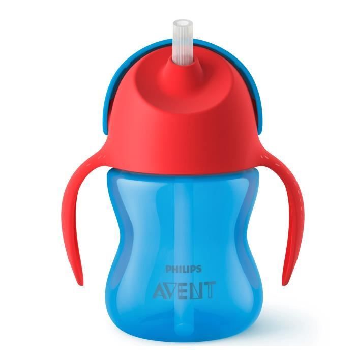 PHILIPS AVENT SCF796/01 Straw Cup - 200ml - 9 months+ - Blue/Red