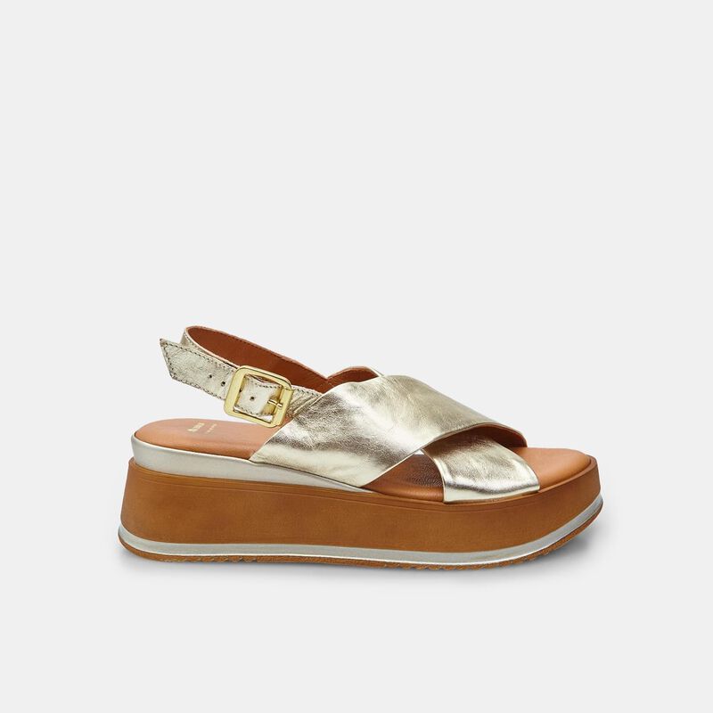 BATA ženske kožne sandale s platformom